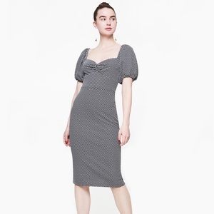 Betsey Johnson Mini Dots Knit Midi Dress